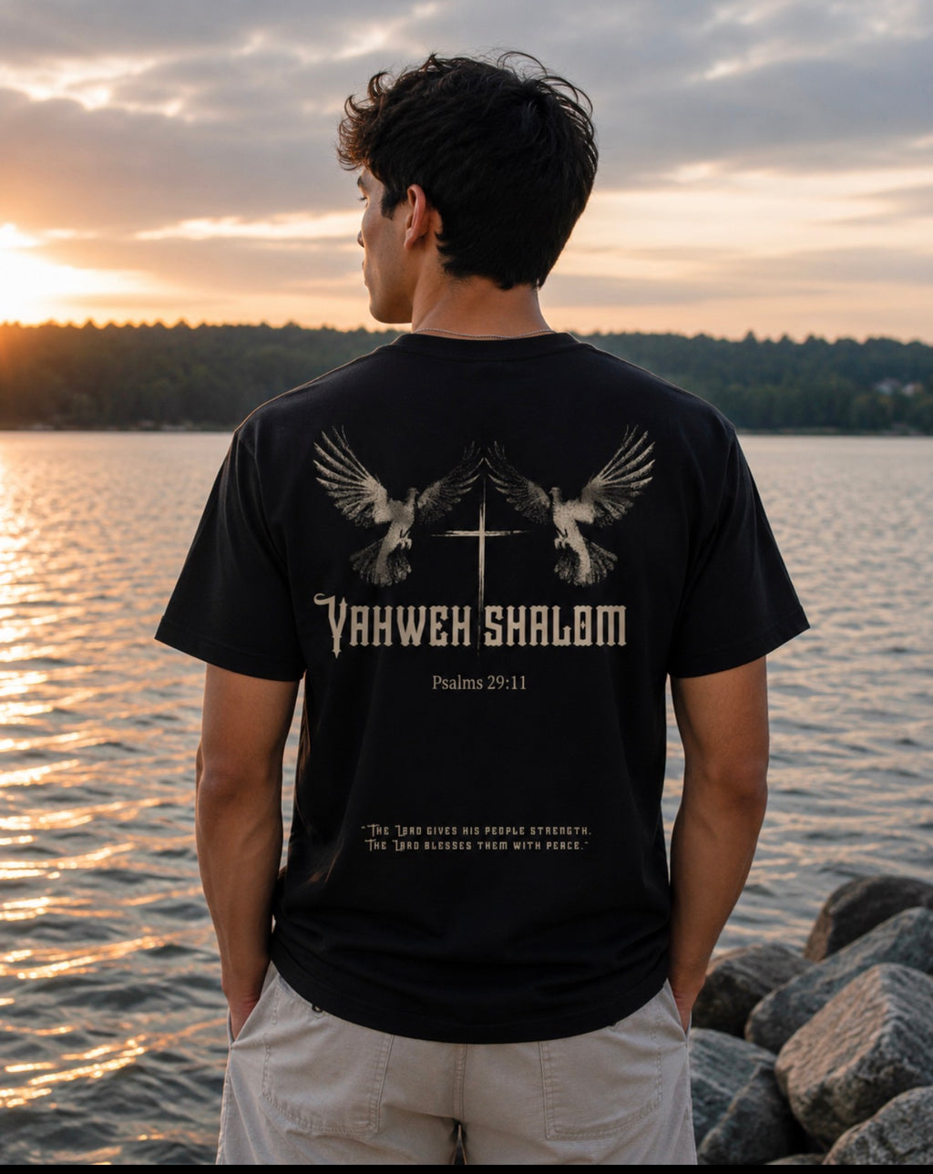 Yahweh Shalom Dove Black